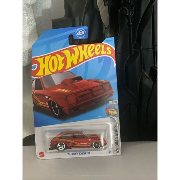 Hot Wheels '76 Chevy Chevette Red #197 - 2023 HW Drag Strip  Good Year - Picture 1 of 3